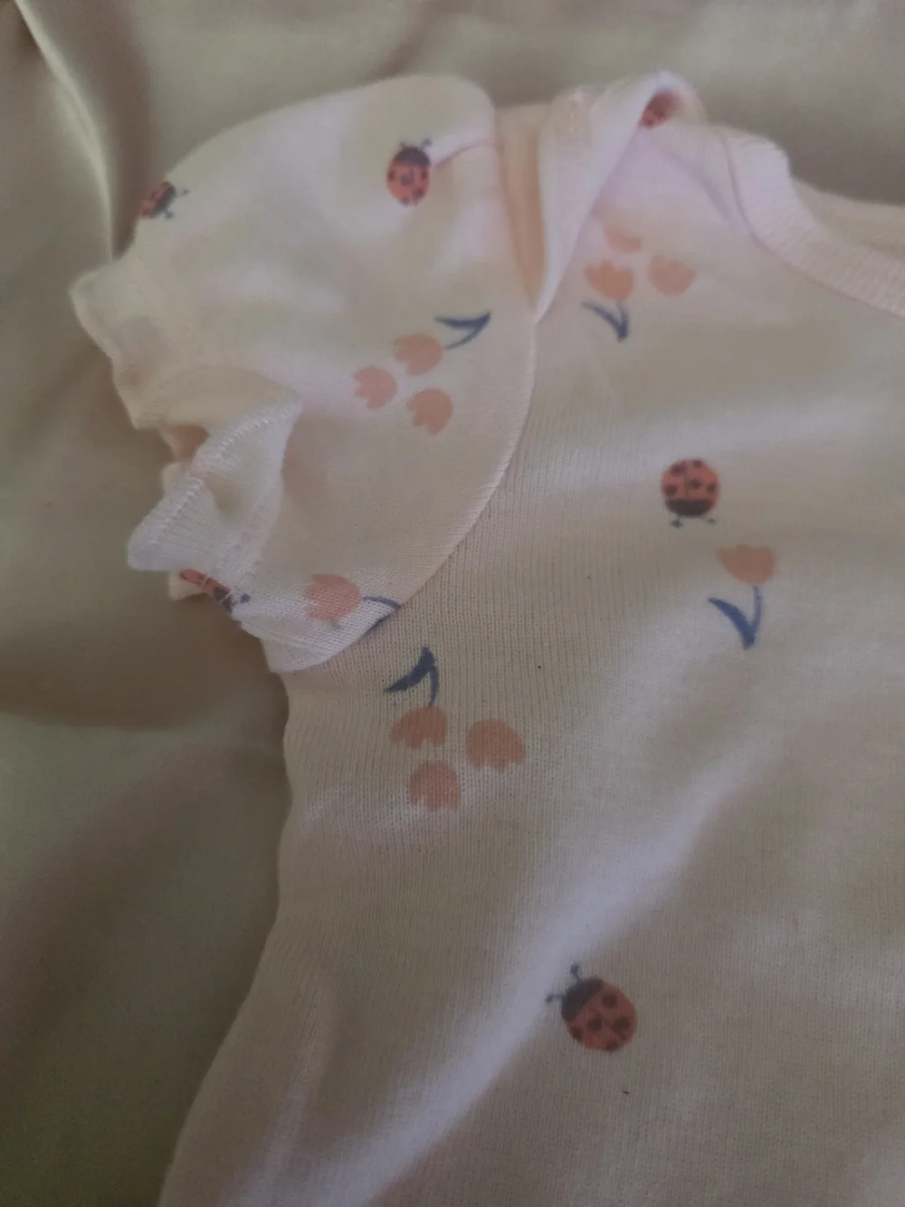 Carter's Light Pink Floral & Ladybug Toddler Pajama Set
